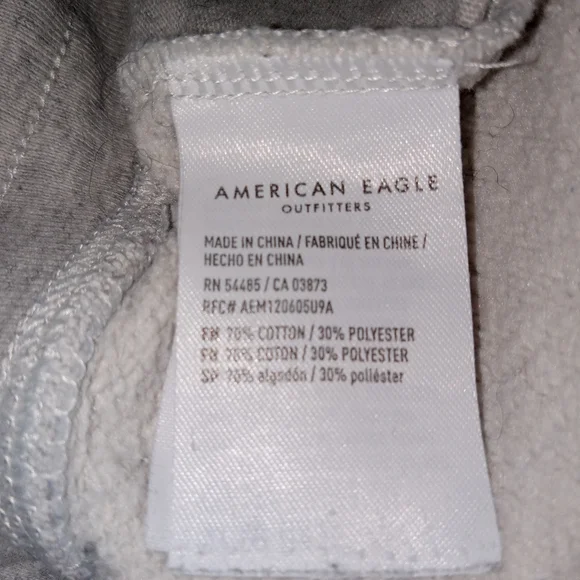 American Eagle 2Pc Bundle Gray Sweatshorts & Burgundy Tee XL - Picture 16 of 16